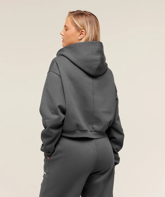 GYMSHARK Cosy Luxe Zip Through Hoodie Grey — Gymshark | Authentic India