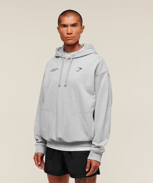 Gymshark Conditioning Club Hoodie Light Grey Core Marl — Gymshark | Authentic India