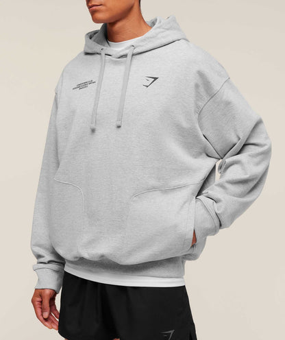 Gymshark Conditioning Club Hoodie Light Grey Core Marl — Gymshark | Authentic India