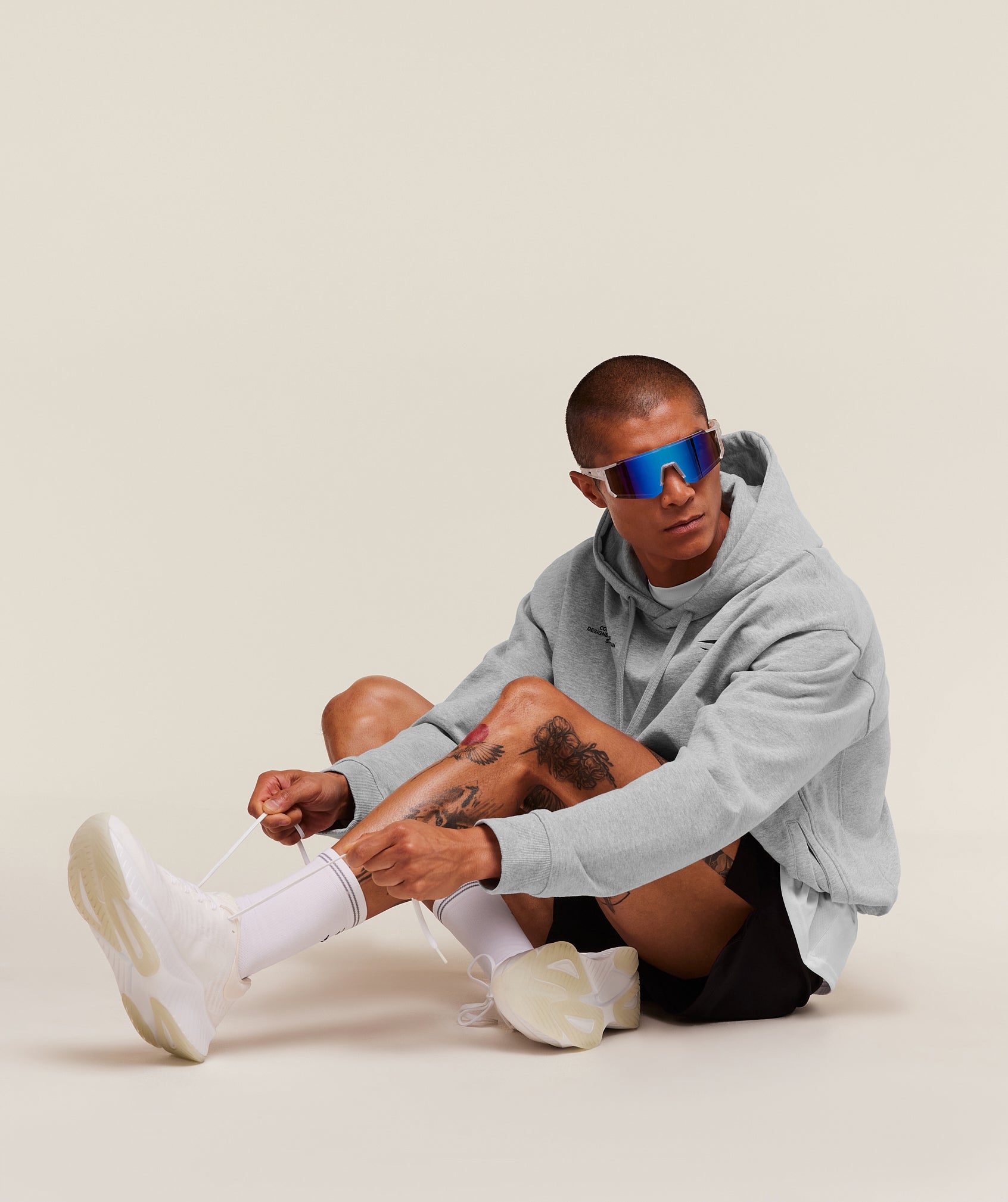 Gymshark Conditioning Club Hoodie Light Grey Core Marl — Gymshark | Authentic India