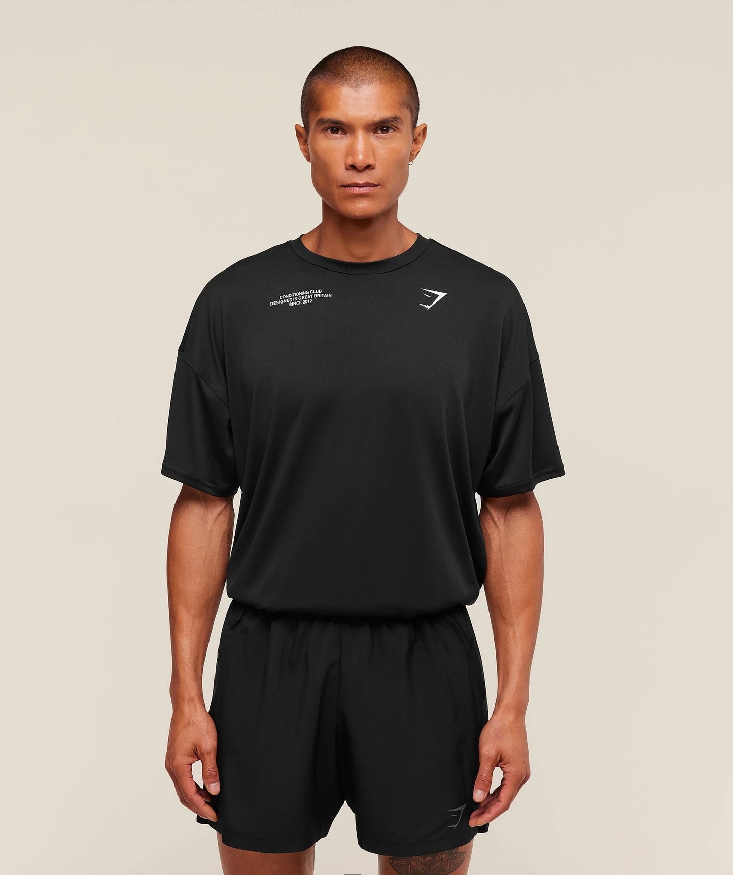 GYMSHARK Conditioning Club Oversized T Shirt Black — Gymshark | Authentic India