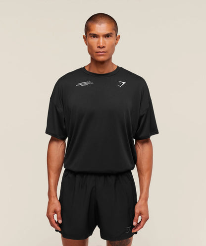 GYMSHARK Conditioning Club Oversized T Shirt Black — Gymshark | Authentic India
