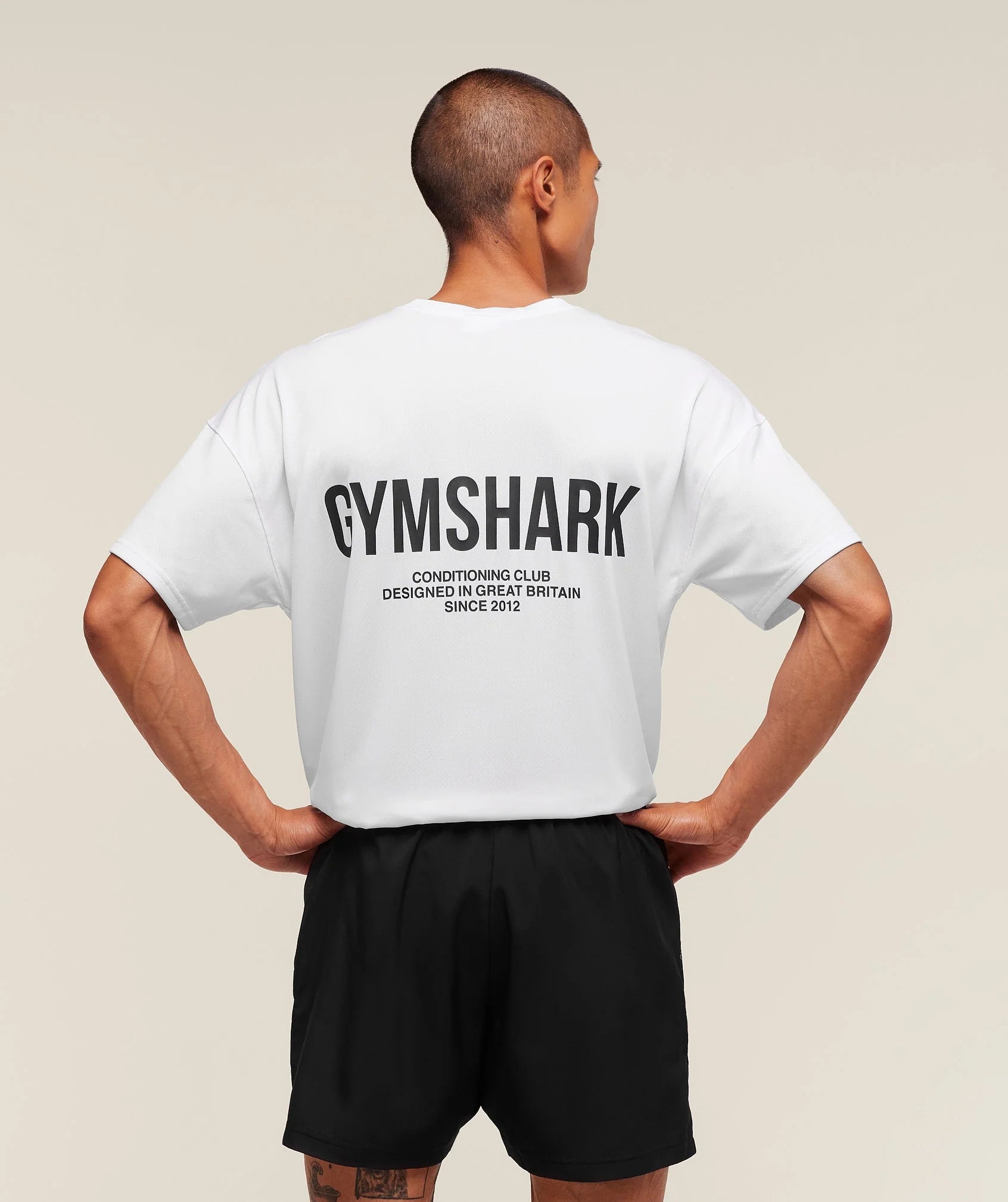 GYMSHARK Conditioning Club Oversized T Shirt White — Gymshark | Authentic India