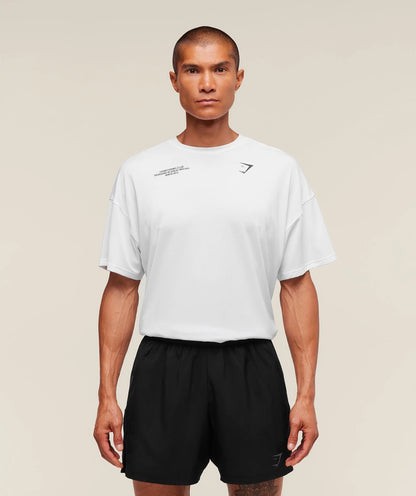 GYMSHARK Conditioning Club Oversized T Shirt White — Gymshark | Authentic India