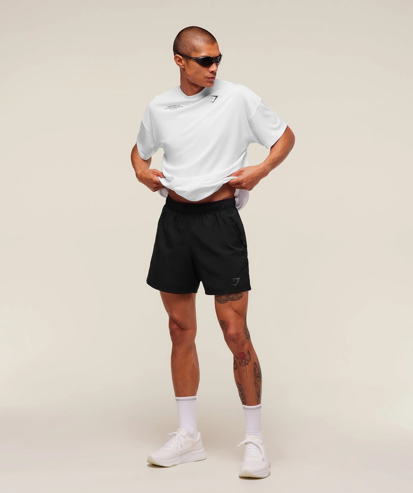 GYMSHARK Conditioning Club Oversized T Shirt White — Gymshark | Authentic India