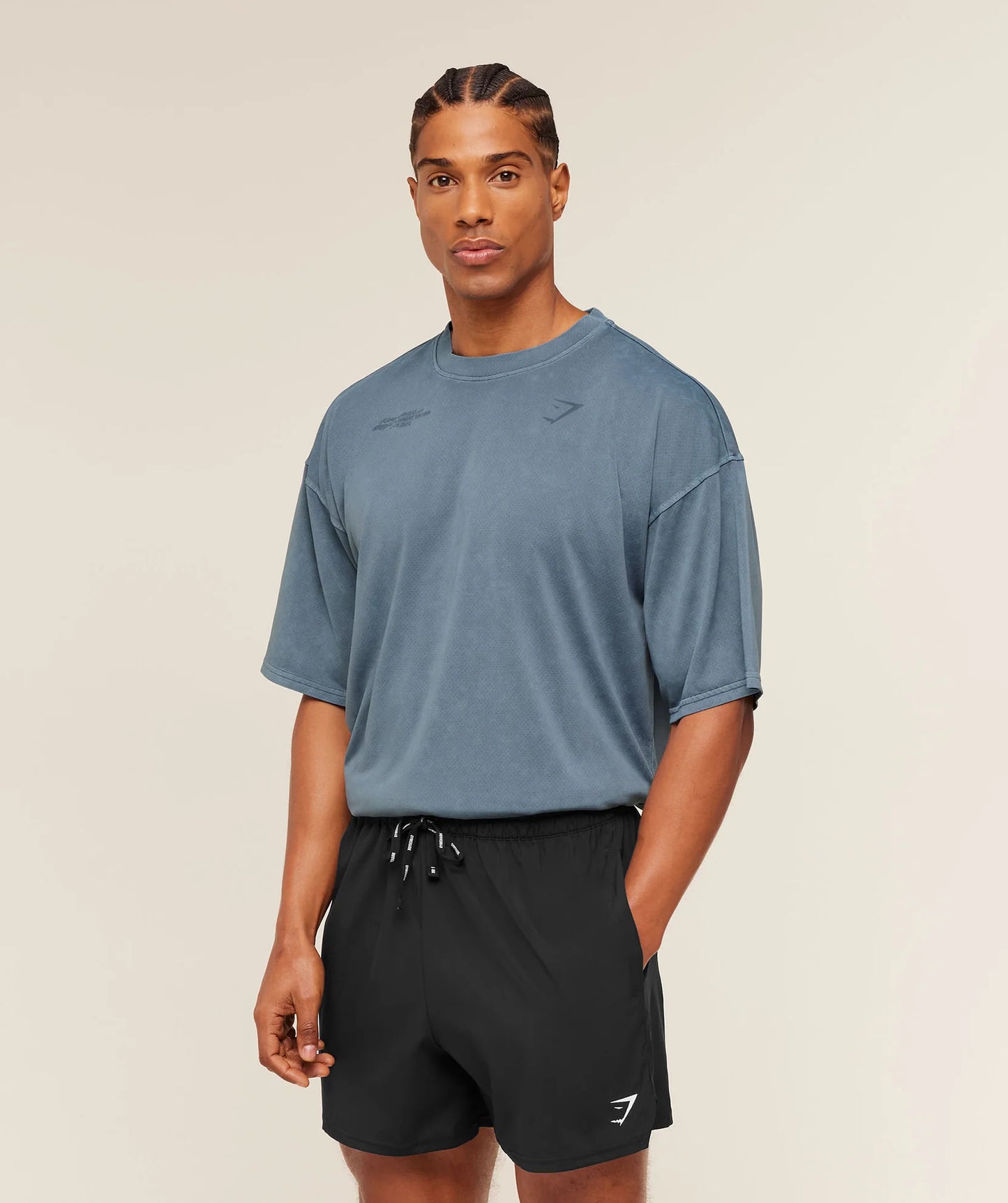 GYMSHARK Conditioning Club Washed T-Shirt Blue — Gymshark | Authentic India
