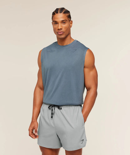 GYMSHARK Conditioning Club Washed Tank Blue — Gymshark | Authentic India