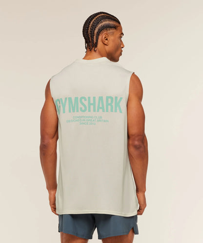 GYMSHARK Conditioning Club Washed Tank White — Gymshark | Authentic India