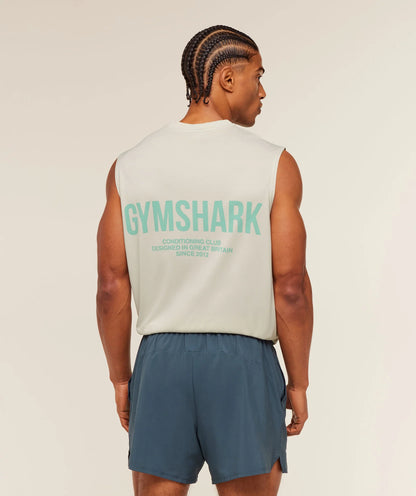GYMSHARK Conditioning Club Washed Tank White — Gymshark | Authentic India