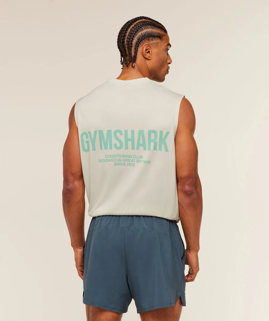 GYMSHARK Conditioning Club Washed Tank White — Gymshark | Authentic India
