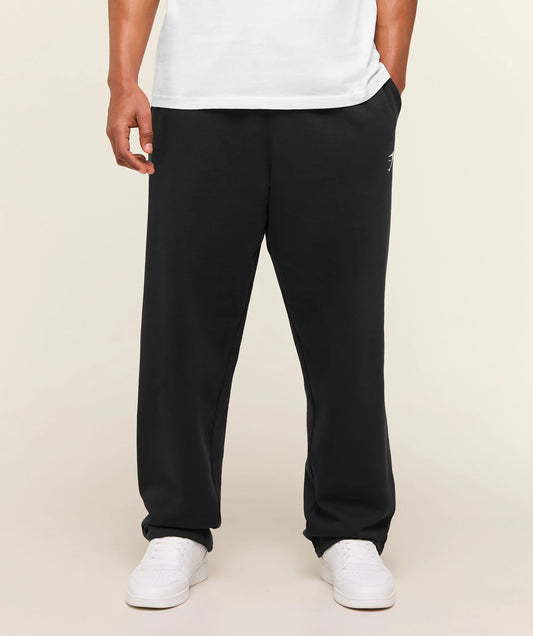 GYMSHARK Crest Straight Leg Joggers Black — Gymshark | Authentic India