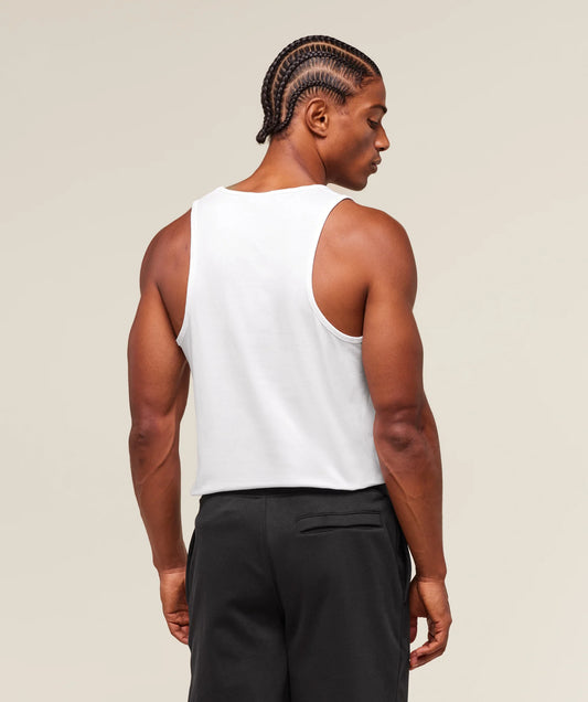 GYMSHARK Critical Tank slim fit white — GYMSHARK S | Authentic India