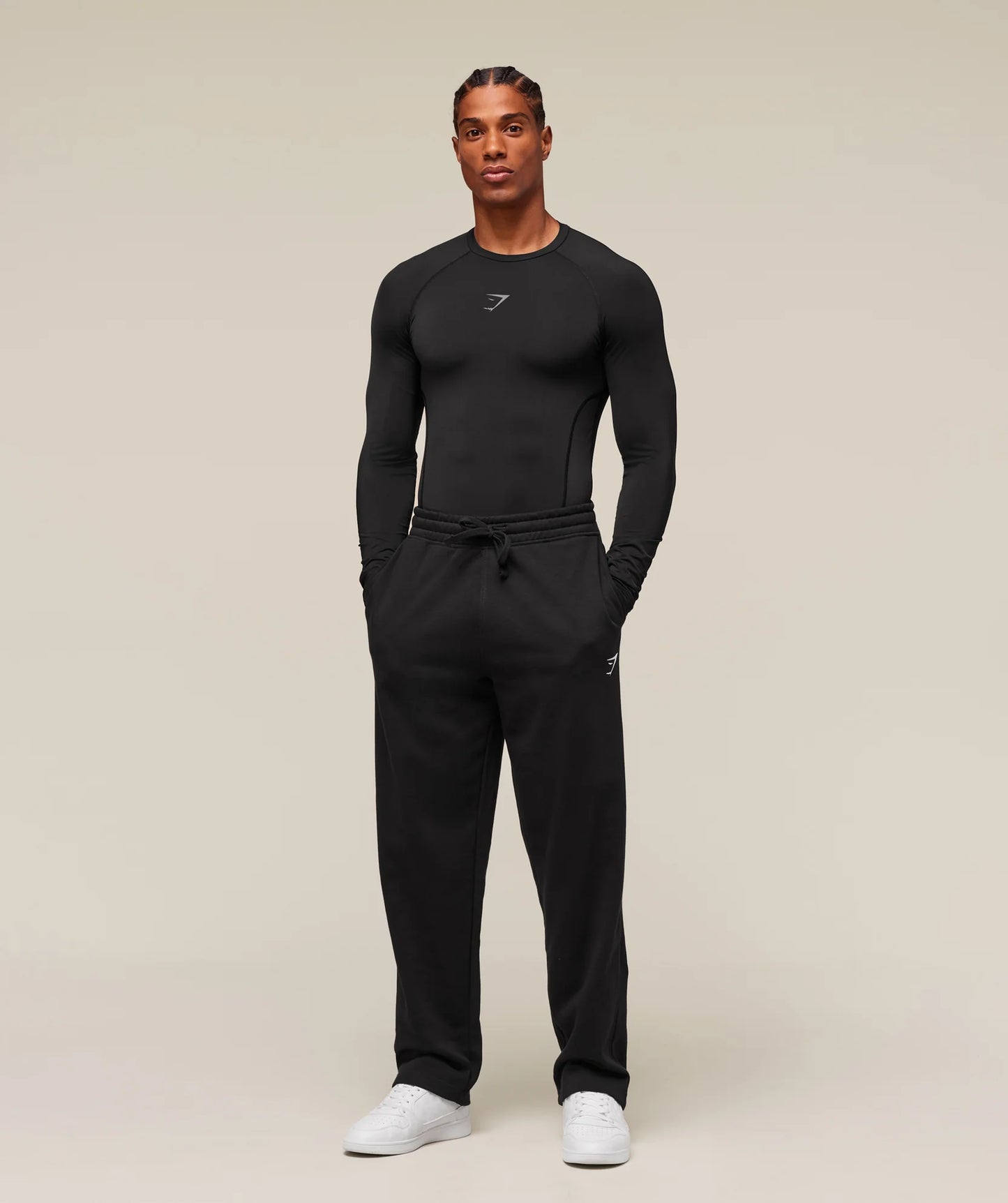 GYMSHARK Element Baselayer Long Sleeve T-Shirt Black — Gymshark | Authentic India