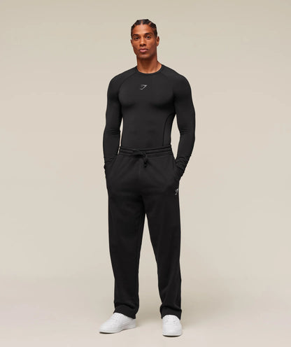 GYMSHARK Element Baselayer Long Sleeve T-Shirt Black — Gymshark | Authentic India