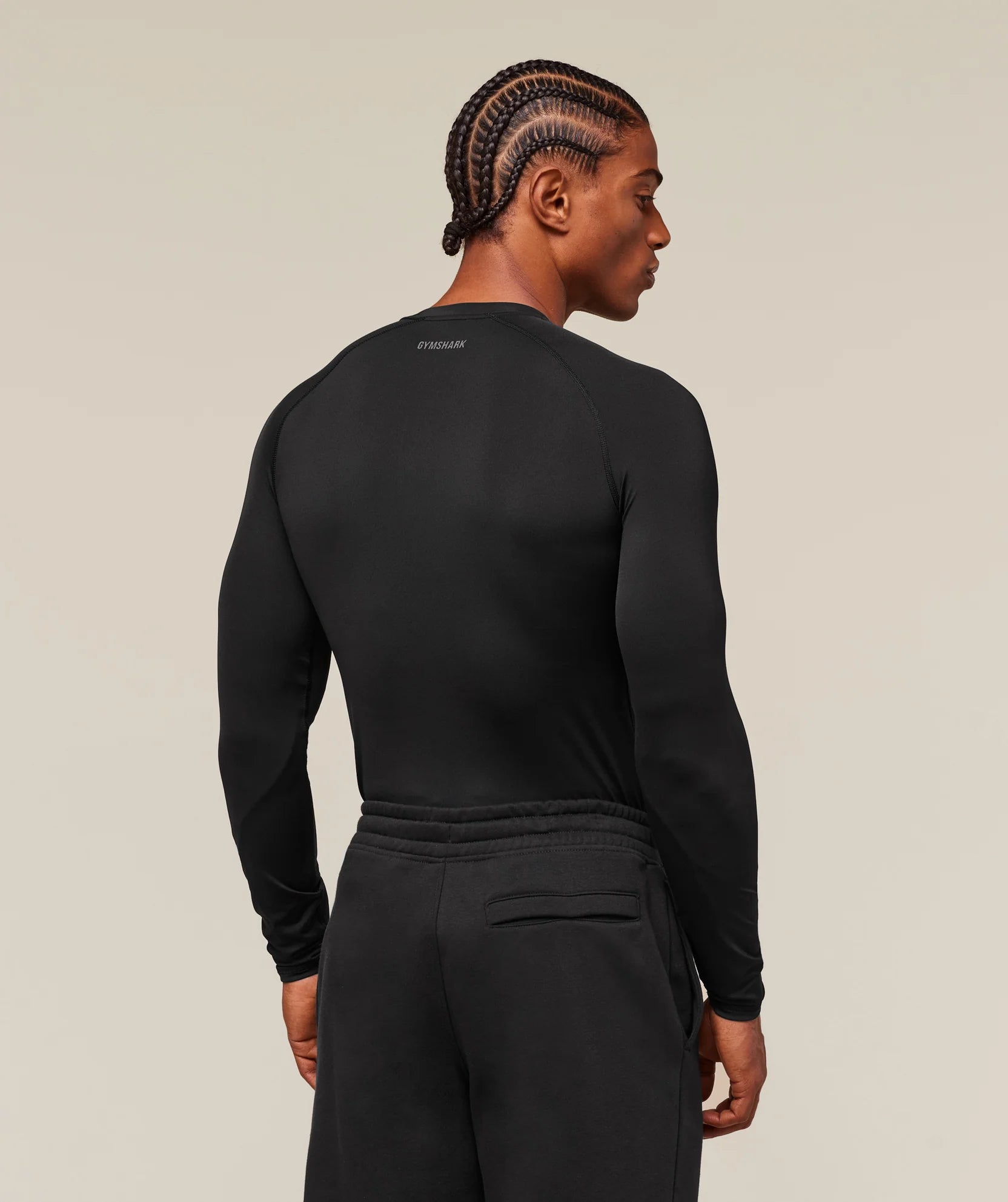 GYMSHARK Element Baselayer Long Sleeve T-Shirt Black — Gymshark | Authentic India