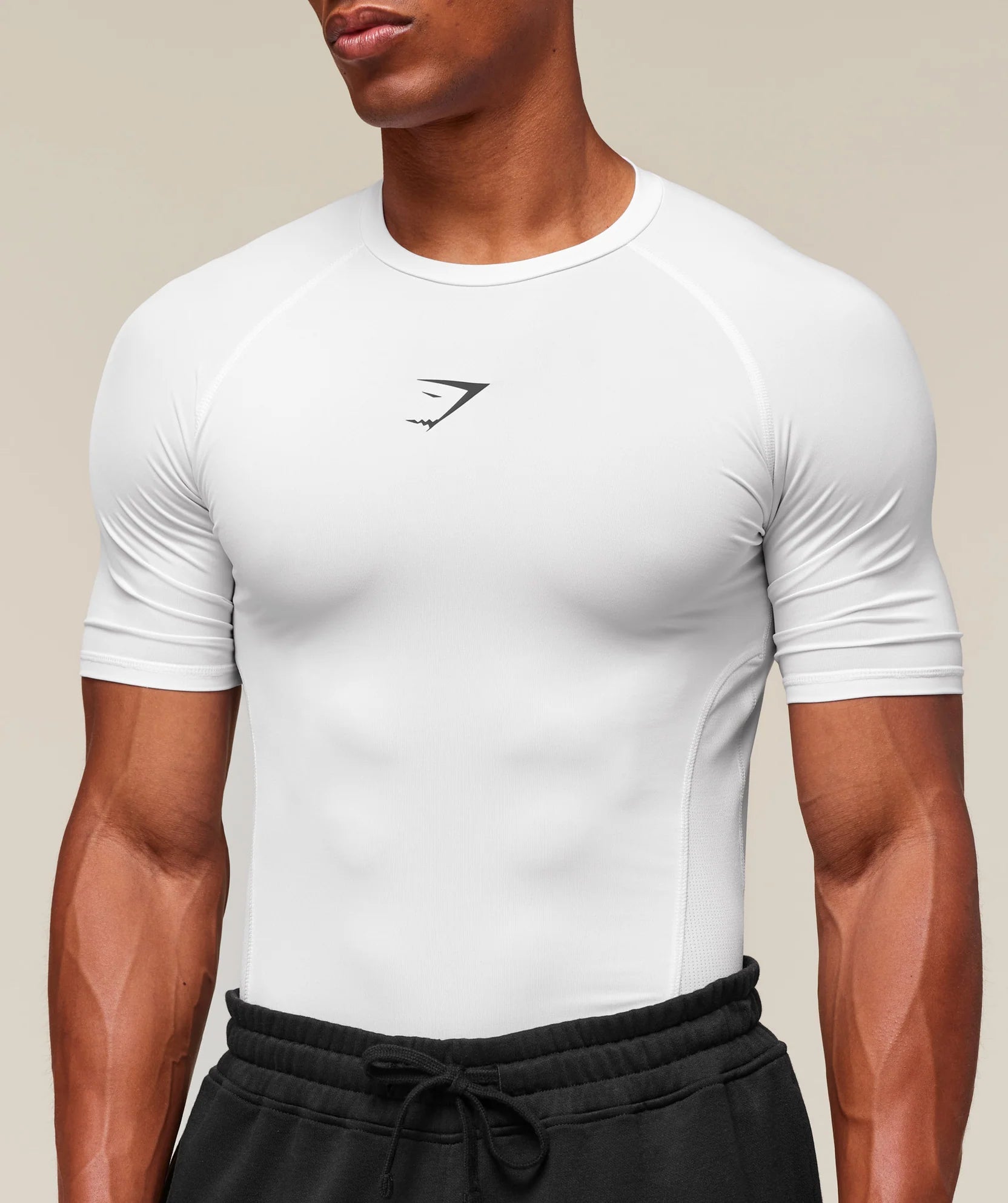 GYMSHARK Element Baselayer T-Shirt White — Gymshark | Authentic India
