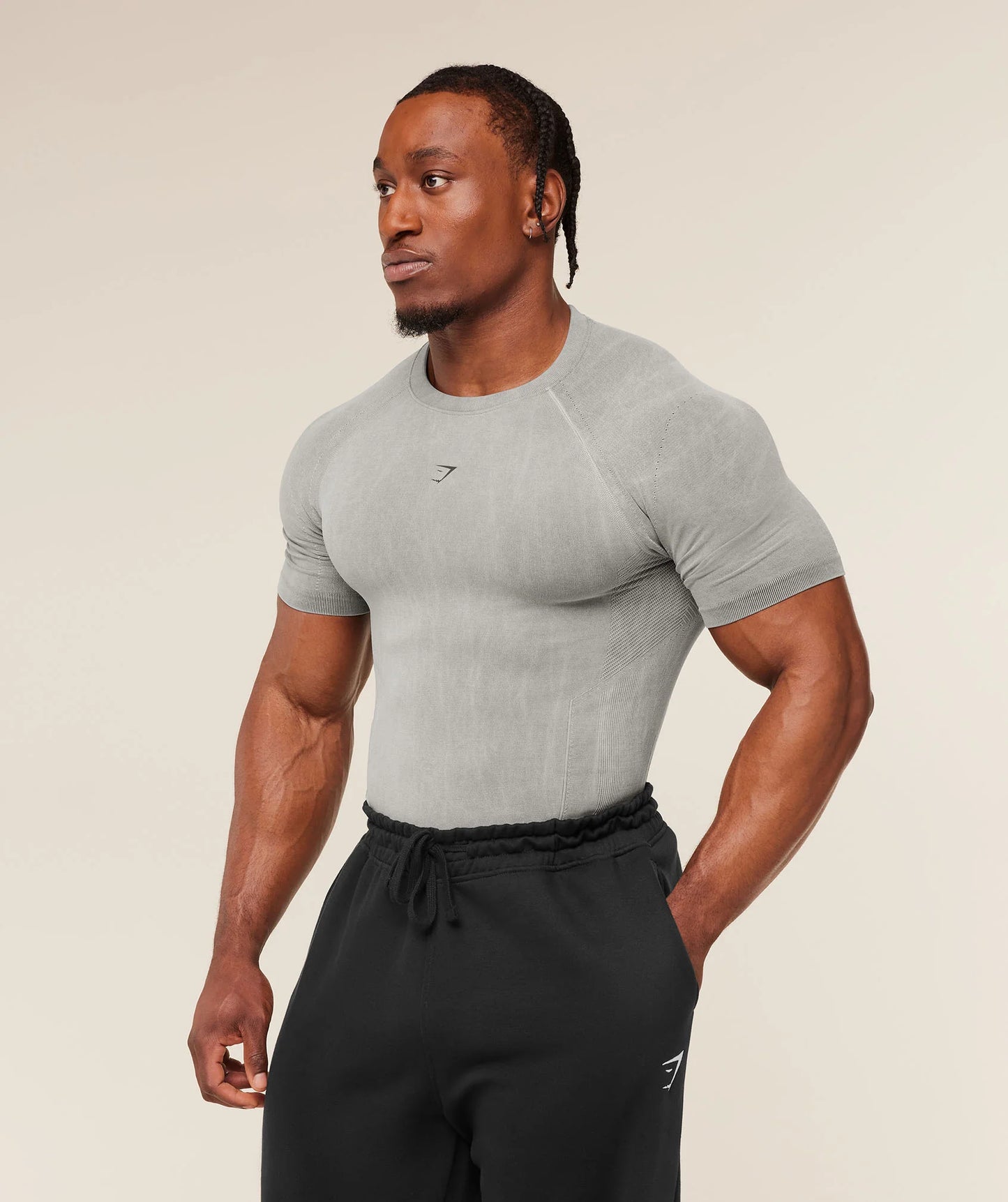GYMSHARK Charge T-Shirt Black/Wash