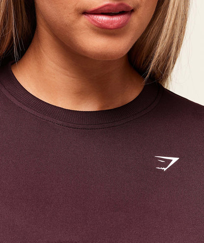 Women's Gymshark Everyday Seamless Long Sleeve Top Cherry Purple — Gymshark | Authentic India