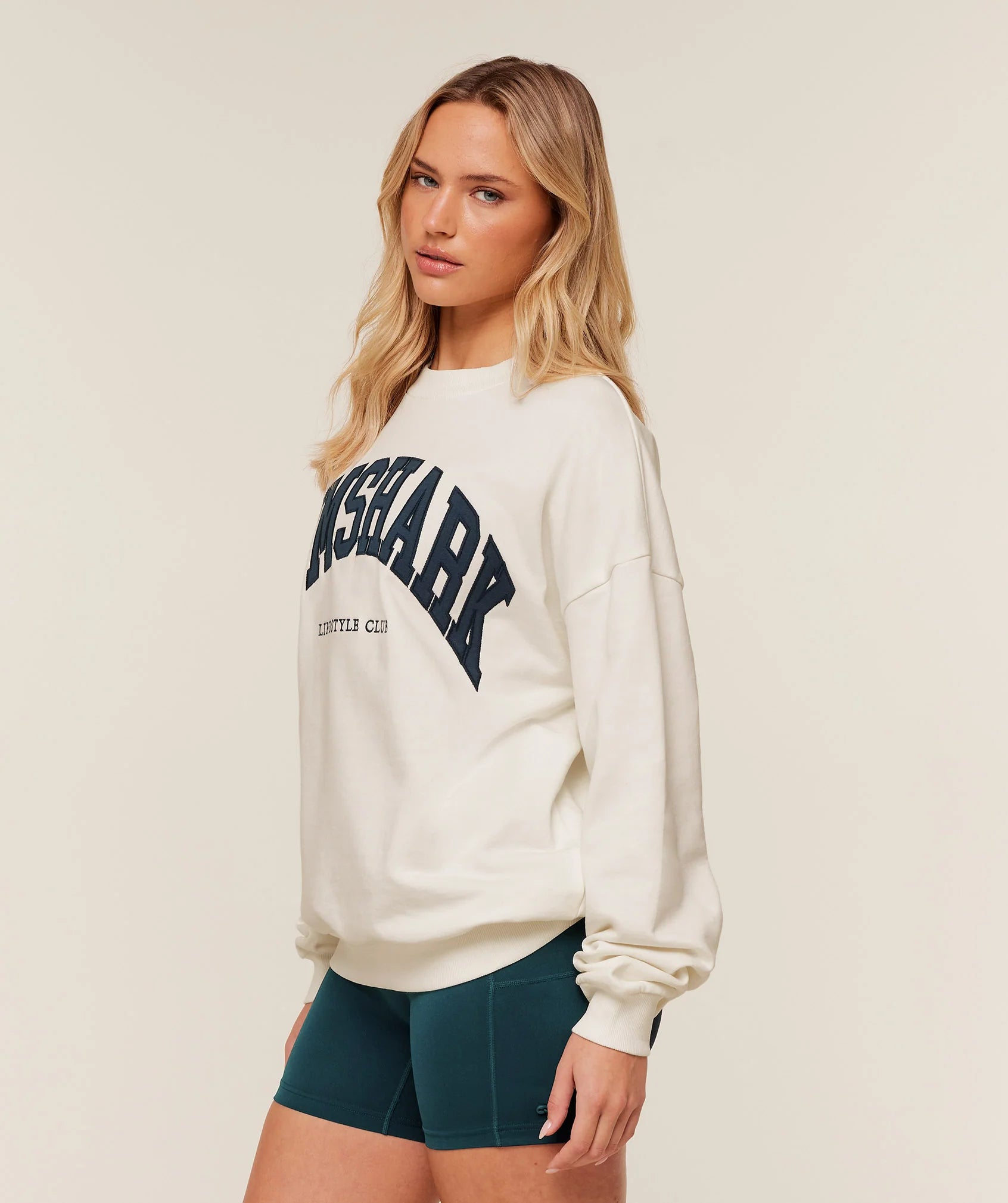 GYMSHARK Collegiate Graphic Crew Neck Pullover — Gymshark | Authentic India