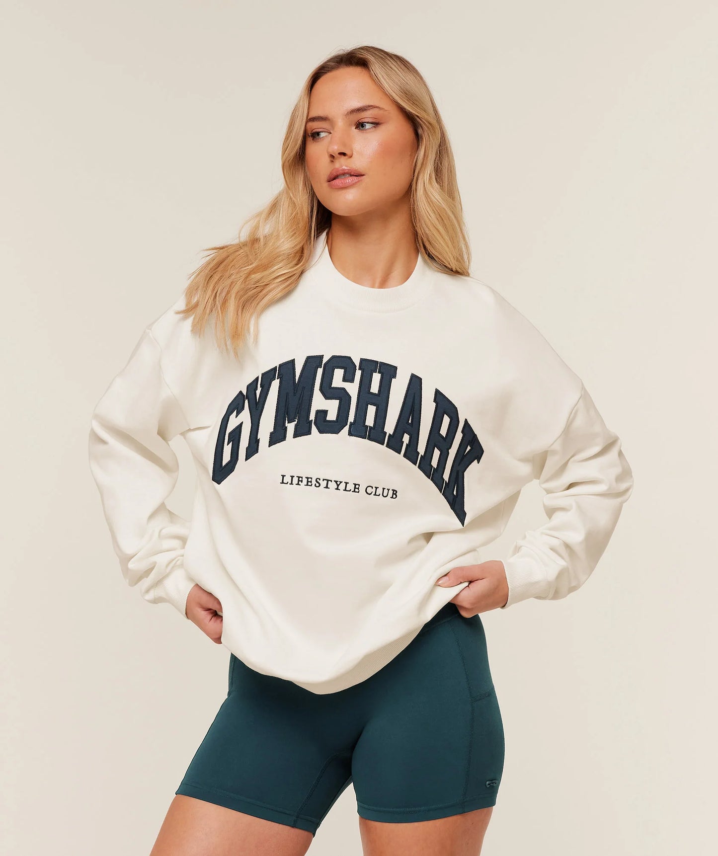 GYMSHARK Collegiate Graphic Crew Neck Pullover — Gymshark | Authentic India