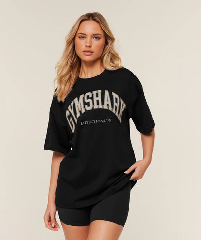 GYMSHARK Collegiate Graphic T-Shirt — Gymshark | Authentic India