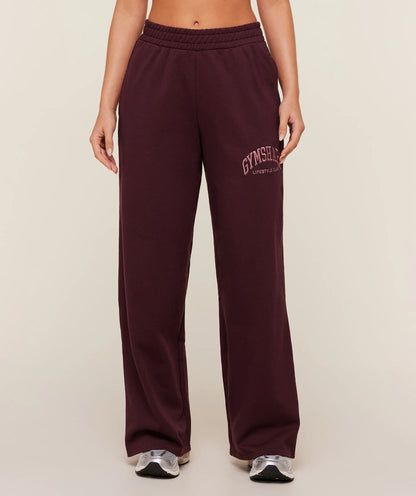 GYMSHARK Collegiate Graphic Straight Leg Joggers — Gymshark | Authentic India