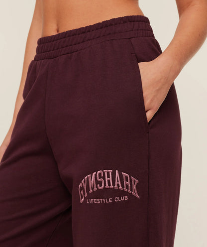 GYMSHARK Collegiate Graphic Straight Leg Joggers — Gymshark | Authentic India