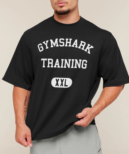 GYMSHARK Training Graphic T-Shirt Black