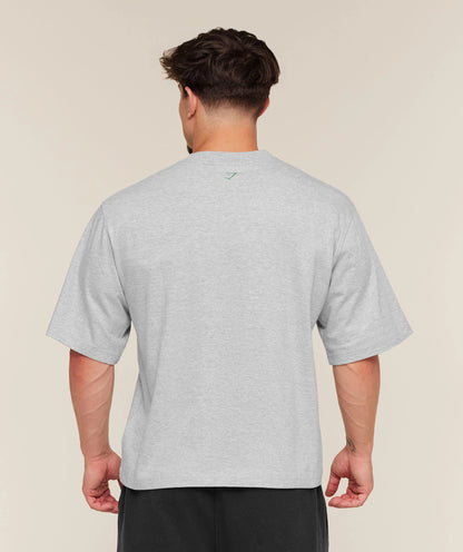 GYMSHARK Training Graphic T-Shirt Light Grey