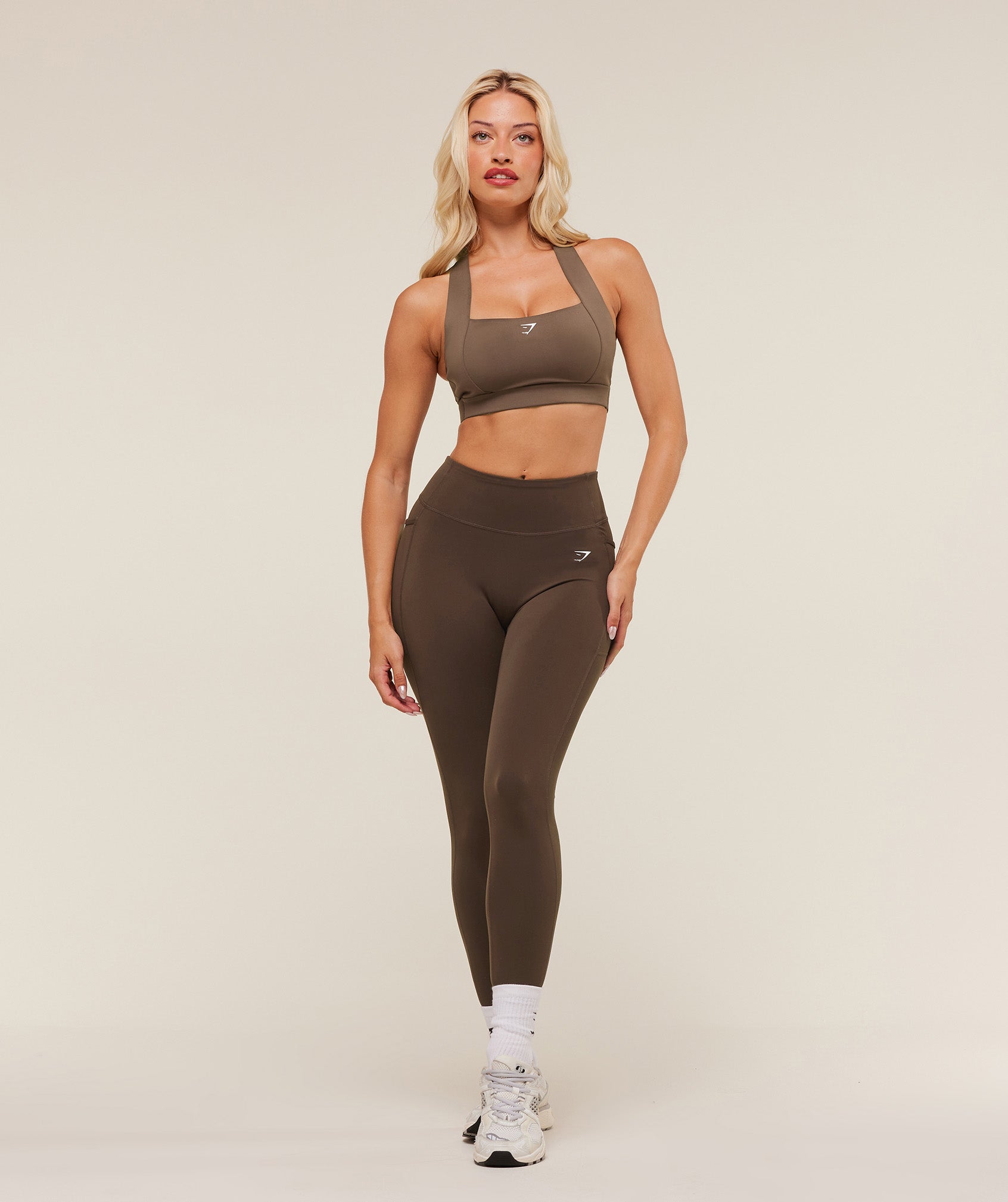 Women's Gymshark Lifting Pocket Leggings Archive Brown — Gymshark | Authentic India