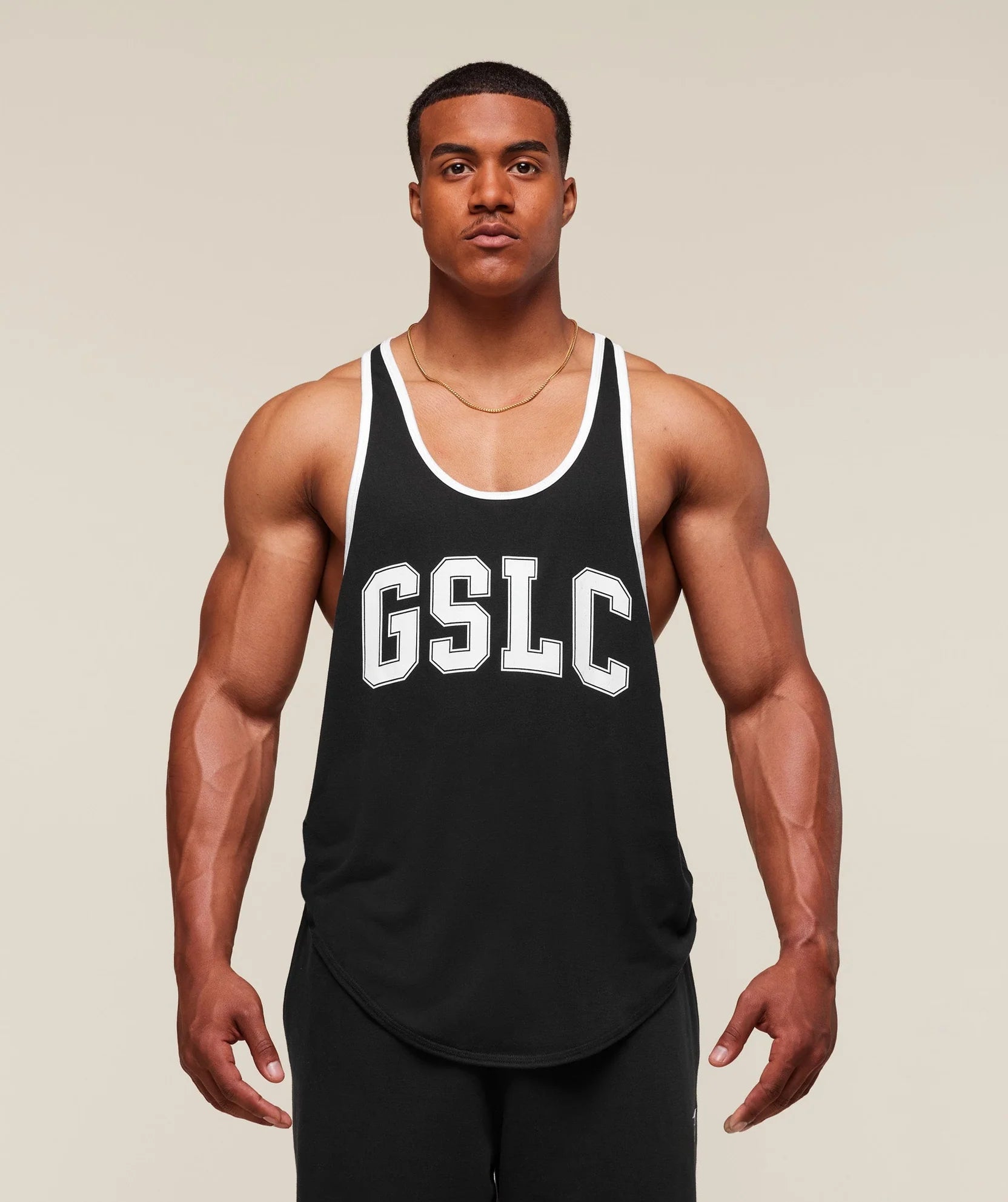 GYMSHARK GSLC Ringer Stringer Black — GYMSHARK S | Authentic India