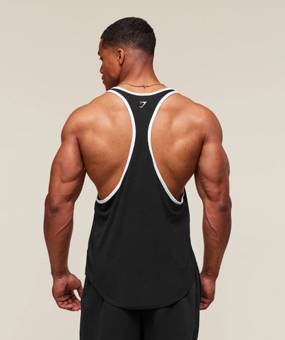 GYMSHARK GSLC Ringer Stringer Black — GYMSHARK S | Authentic India
