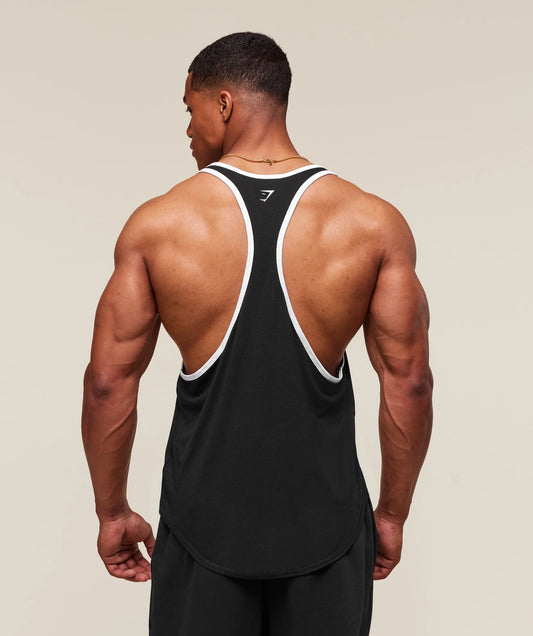 GYMSHARK GSLC Ringer Stringer Black — GYMSHARK S | Authentic India