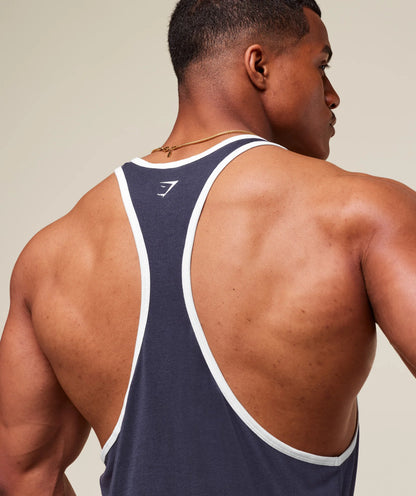 GYMSHARK GSLC Ringer Stringer Heavy Blue — GYMSHARK S | Authentic India