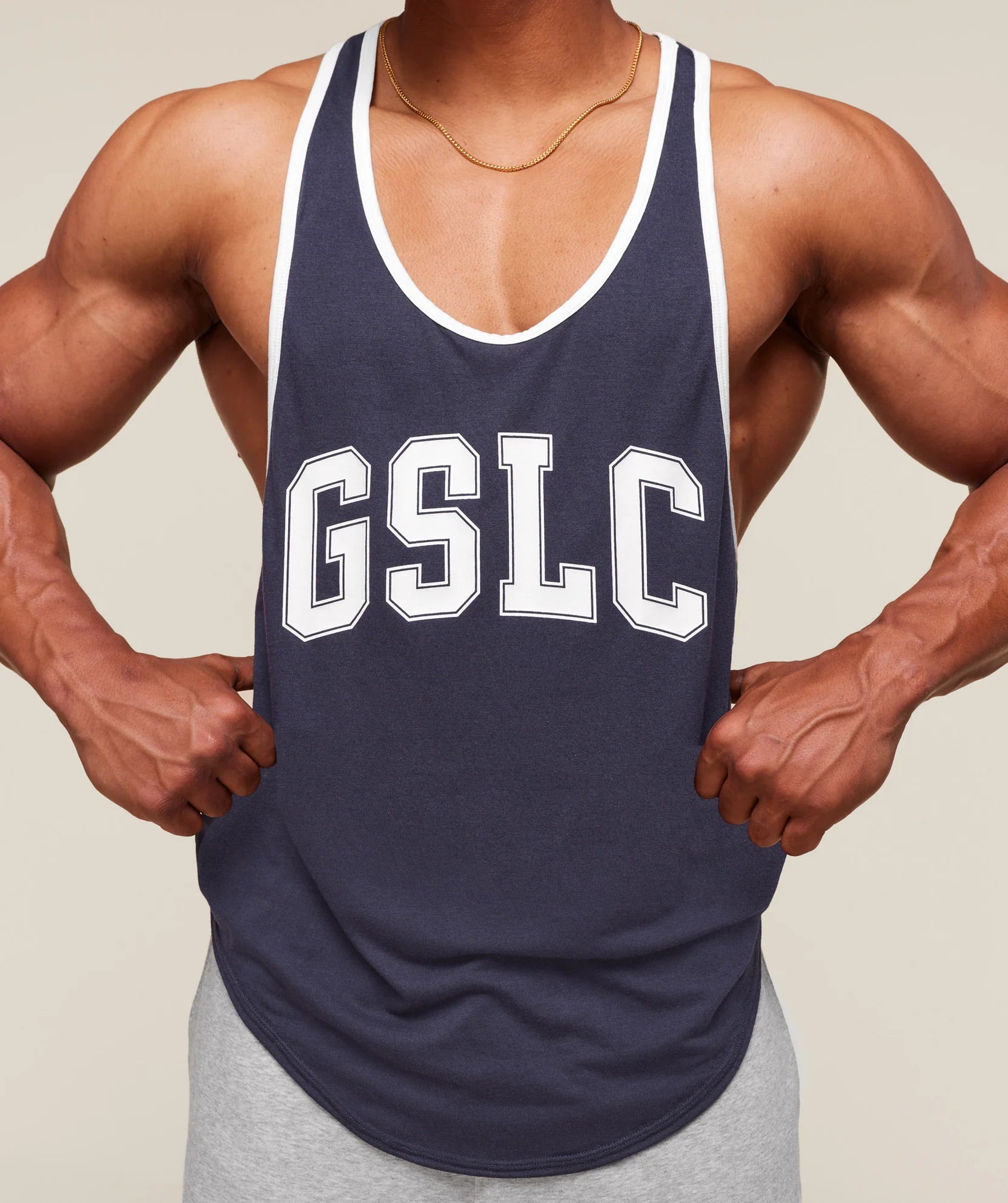 GYMSHARK GSLC Ringer Stringer Heavy Blue — GYMSHARK S | Authentic India