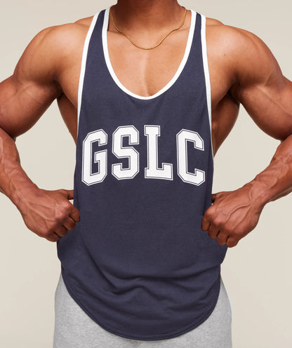 GYMSHARK GSLC Ringer Stringer Heavy Blue — GYMSHARK S | Authentic India