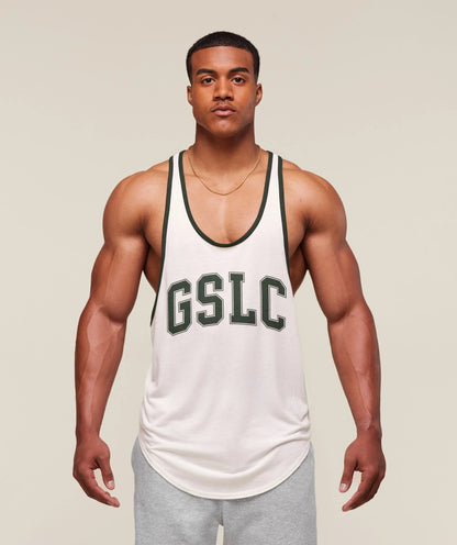 GYMSHARK GSLC Ringer Stringer White — GYMSHARK S | Authentic India