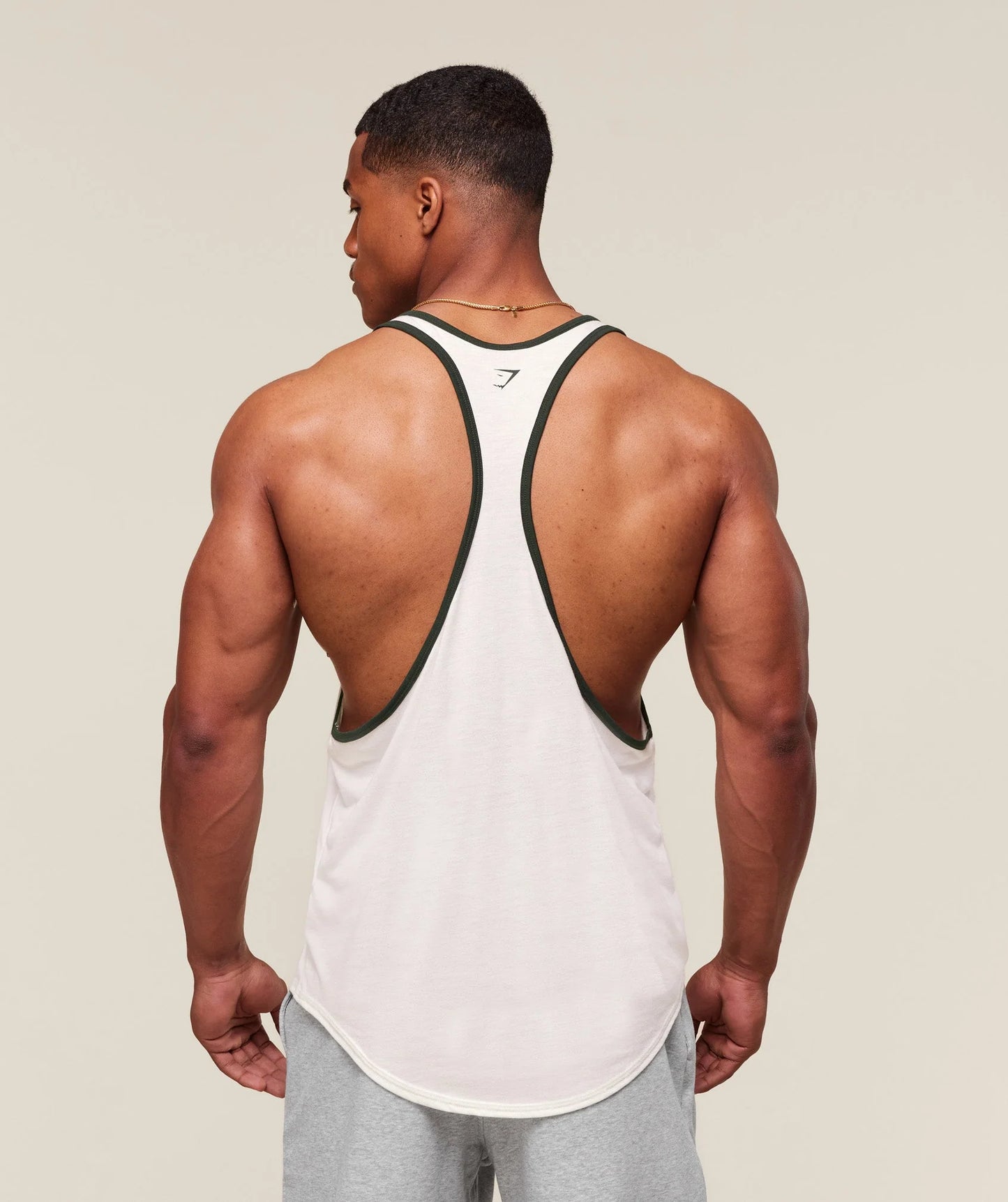 GYMSHARK GSLC Ringer Stringer White — GYMSHARK S | Authentic India