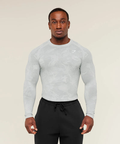 GYMSHARK Geo Seamless Long Sleeve T-Shirt — Gymshark | Authentic India
