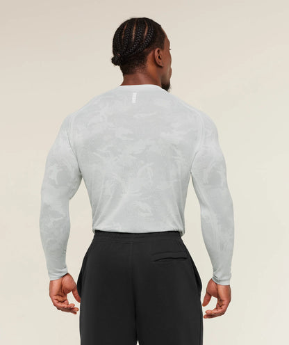 GYMSHARK Geo Seamless Long Sleeve T-Shirt — Gymshark | Authentic India