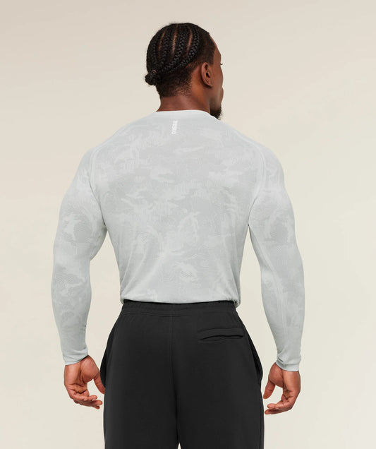GYMSHARK Geo Seamless Long Sleeve T-Shirt — Gymshark | Authentic India