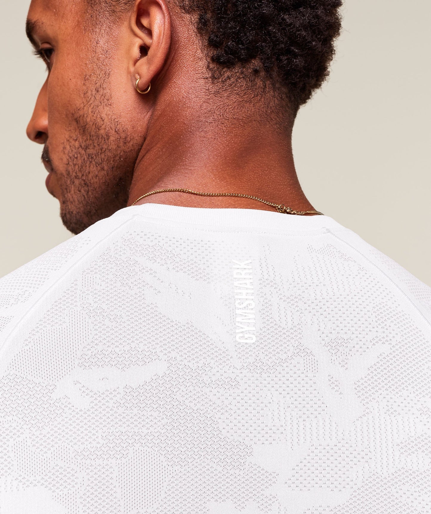 Gymshark Geo Seamless T-Shirt White — Gymshark | Authentic India