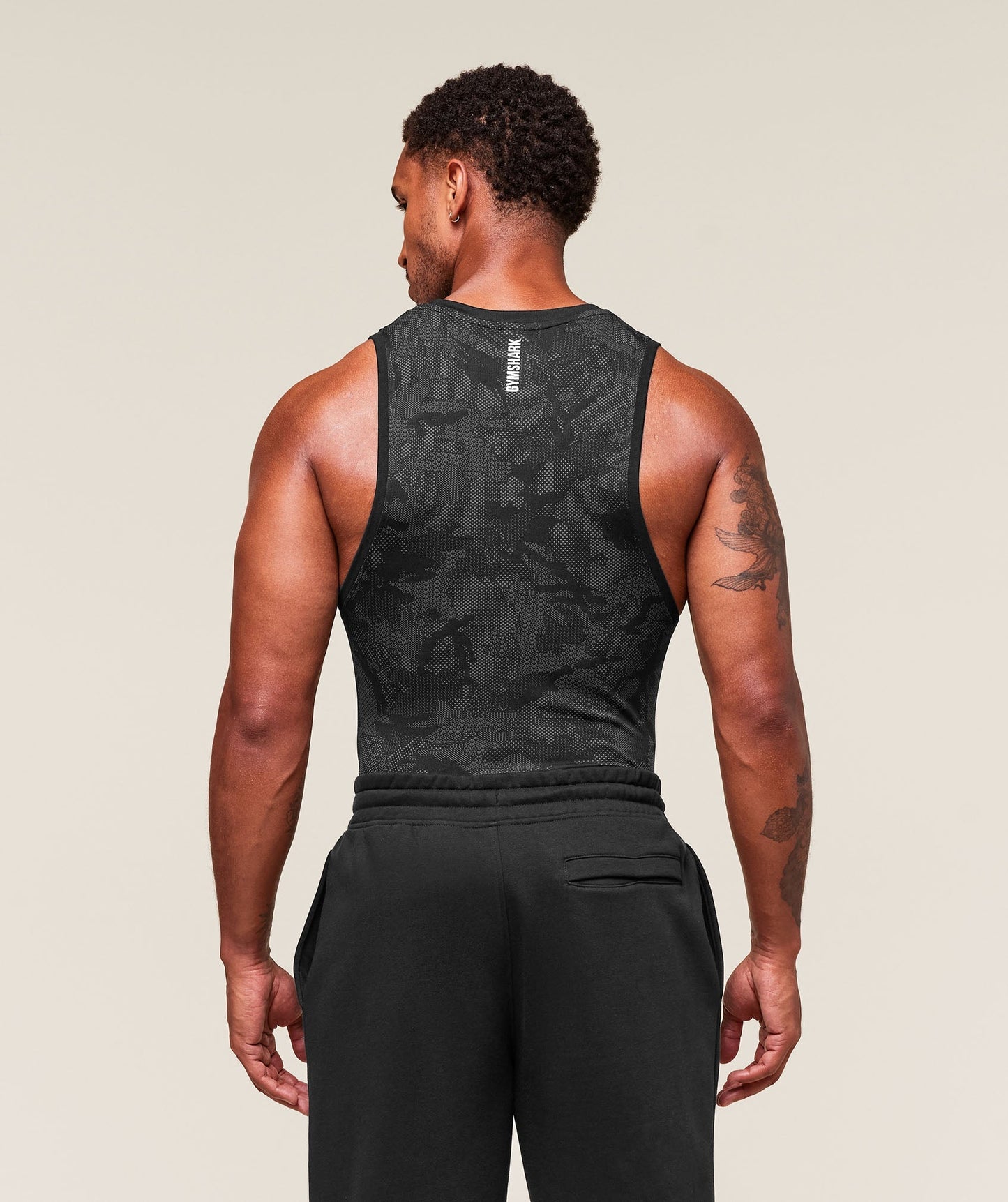 Gymshark Geo Seamless Tank Black — Gymshark | Authentic India