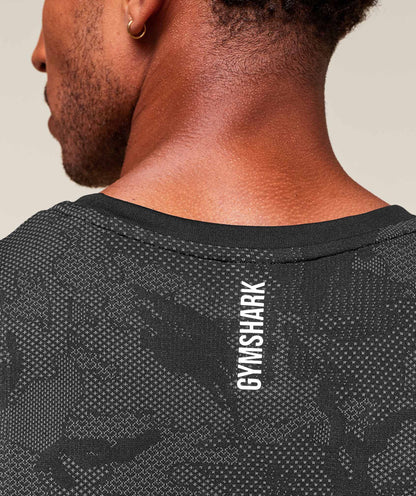 Gymshark Geo Seamless Tank Black — Gymshark | Authentic India