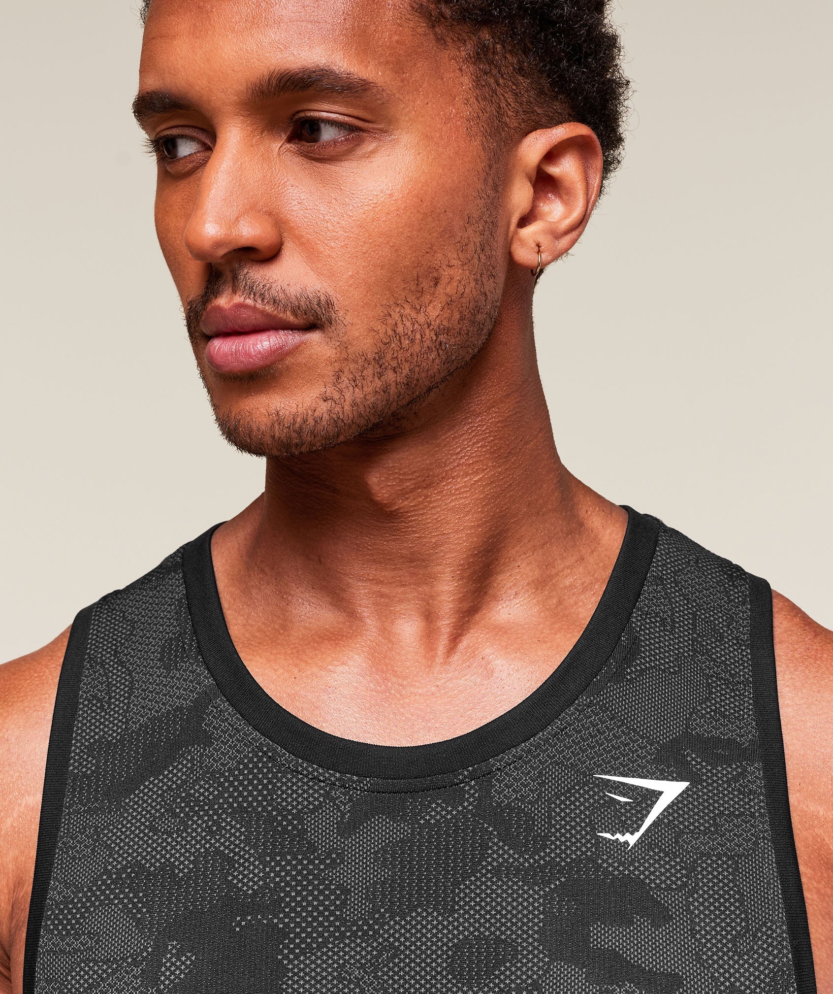Gymshark Geo Seamless Tank Black — Gymshark | Authentic India