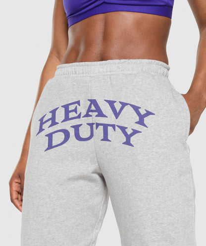 Women's Gymshark Heavy Duty Graphic Loopback Jogger Light Grey Core Marl — Gymshark | Authentic India