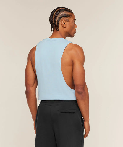 GYMSHARK Legacy Drop Arm Tank Chilled Blue