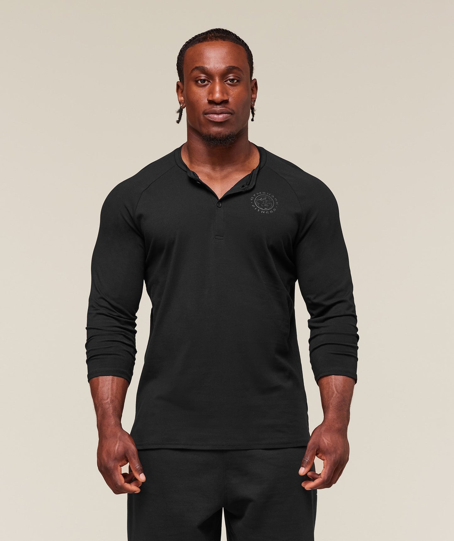 Gymshark Legacy Henley Black — Gymshark | Authentic India