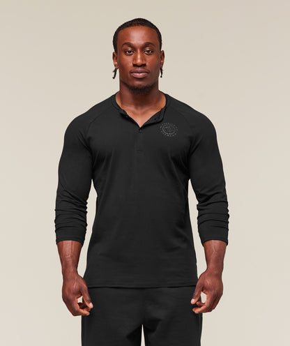 Gymshark Legacy Henley Black — Gymshark | Authentic India