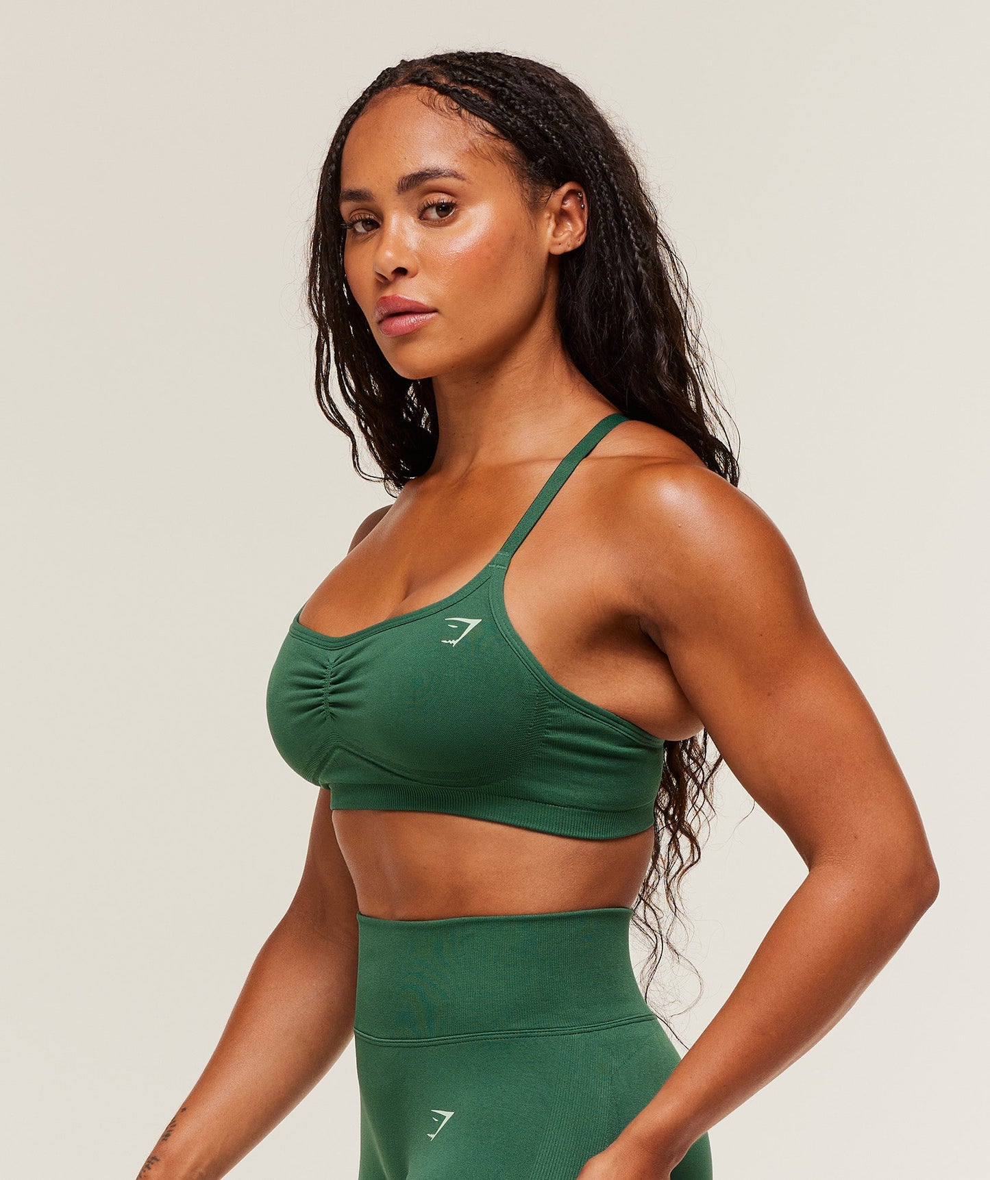 Women's Gymshark Lift Seamless Sports Bra Lift Green — Gymshark | Authentic India